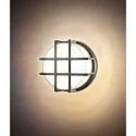HEITRONIC LED Wand- / Deckenleuchte CIRCULA, mit Schutzgitter, rund, 10W, 3000K, 460lm, IP65, anthrazit
