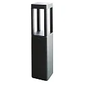 LED Sockelleuchte TOSKANA II, IP65, eckig, 35cm, 8.5W 3000K 430lm, Alu-Druckguss / PC, anthrazit