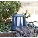 HEITRONIC LED Wegbegrenzungsleuchte GOMERA, rund, 8,5W, 3000K, 200lm, IP65, mit Anfahrschutz, anthrazit