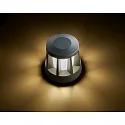 HEITRONIC LED Wegbegrenzungsleuchte GOMERA, rund, 8,5W, 3000K, 200lm, IP65, mit Anfahrschutz, anthrazit
