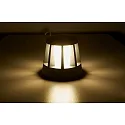 HEITRONIC LED Wegbegrenzungsleuchte GOMERA, rund, 8,5W, 3000K, 200lm, IP65, mit Anfahrschutz, anthrazit