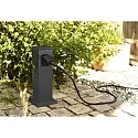 HEITRONIC Energieverteiler BANGKOK, 2-fach, 26,5cm, anthrazit 