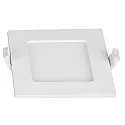 LED Einbaudownlight LE MANS, eckig, 6W, 3000/4000/6000K, 430lm, IP44, dimmbar, weiß