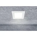 HEITRONIC LED Einbaudownlight LE MANS, eckig, 6W, 3000/4000/6000K, 430lm, IP44, dimmbar, weiß