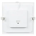 HEITRONIC LED Einbaudownlight LE MANS, eckig, 12W, 3000/4000/6000K, 1000lm, IP44, dimmbar, weiß