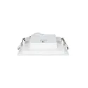 HEITRONIC LED Einbaudownlight LE MANS, eckig, 12W, 3000/4000/6000K, 1000lm, IP44, dimmbar, weiß