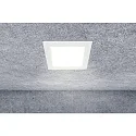HEITRONIC LED Einbaudownlight LE MANS, eckig, 12W, 3000/4000/6000K, 1000lm, IP44, dimmbar, weiß