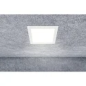HEITRONIC LED Einbaudownlight LE MANS, eckig, 20W, 3000/4000/6000K, 1800lm, IP44, dimmbar, weiß