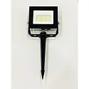 Outdoor LED Flutlichtstrahler BOLTON 2.0, IP44, Erdspieß +  300cm IP-Steckerkabel, Alu schwarz, 20W 3000K 1620lm