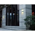 HEITRONIC outdoor wall luminaire HOJA up / down E27 IP54, powder coated, white 