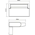 HEITRONIC LED Außenwandleuchte ARONA, IP54, 230V, 12.5W 3000K 750lm, Diffusor 340° drehbar, Alu-Druckguss / PC, anthrazit