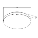 HEITRONIC LED Wand-/Deckenleuchte ALLROUNDER Ø 33 cm, 14/16/18/20W, 2700/3000/3500/4000/5000K, IP54, rund, mit IR-Sensor, weiß