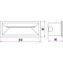 HEITRONIC LED Outdoor Wandeinbauleuche MURANO, 13W, 3000K, 230lm, IP65, anthrazit