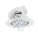 HEITRONIC recessed luminaire DL7003 round, CCT Switch IP44, white dimmable 5,5W 540/600/580lm 3000/4000/6500K 38° CRI >80