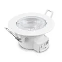 HEITRONIC recessed luminaire DL7003 round, CCT Switch IP44, white dimmable 5,5W 540/600/580lm 3000/4000/6500K 38° CRI >80