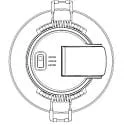 HEITRONIC recessed luminaire DL7003 round, CCT Switch IP44, white dimmable 5,5W 540/600/580lm 3000/4000/6500K 38° CRI >80