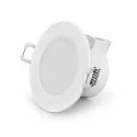 HEITRONIC recessed luminaire DL7003 round, CCT Switch IP65, white dimmable 6,7W 550/630/610lm 3000/4000/6500K 100° CRI >80