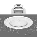 HEITRONIC recessed luminaire DL7003 round, CCT Switch IP65, white dimmable 6,7W 550/630/610lm 3000/4000/6500K 100° CRI >80