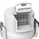 HEITRONIC recessed luminaire DL7003 round, CCT Switch IP65, white dimmable 6,7W 550/630/610lm 3000/4000/6500K 100° CRI >80