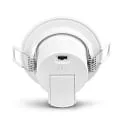 HEITRONIC recessed luminaire DL7003 round, CCT Switch IP65, white dimmable 6,7W 550/630/610lm 3000/4000/6500K 100° CRI >80