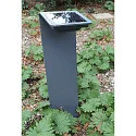 HEITRONIC Heitronic Solar LED Stehleuchte Z-LINE 500mm anthrazit warmweiß IP54 mit Dämmerungssensor