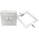 HEITRONIC LED Sicherheitsleuchte SAVE-XS SINGLE MINI, Einbau + Aufbau, inkl. Linse symmetrische + asymmetrisch, 3W, mit 3h Akku 3h 