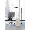 HEITRONIC LED Office-Stehleuchte LINEAR, Up/Down, 60W 3000-6500K (Tunable White) 7500lm, UGR<16, mit Touch-Panel, dimmbar, schwarz