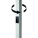 HEITRONIC LED Office-Stehleuchte LINEAR, Up/Down, 60W 3000-6500K (Tunable White) 7500lm, UGR<16, mit Touch-Panel, dimmbar, weiß