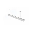 LED Pendelleuchte LINEAR, 46W, 4000K, 6000lm, UGR13, CRI90, IP20, direkt/indirekt, 150cm, weiß