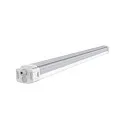 HEITRONIC damp-proof luminaire SHARK-X with motion detector IP65, white 