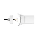 HEITRONIC damp-proof luminaire SHARK-X with motion detector IP65, white 