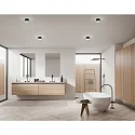 ceiling luminaire PALA IP30, satined, black matt dimmable