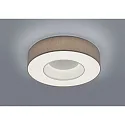LED Deckenleuchte LOMO, IP20, Ø 46cm, Ringform, 34W 2800K 2500m, CRi >90, dimmbar, Schirm mocca