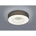LED Ceiling luminaire LOMO LED, IP20, white matt / shade anthracite