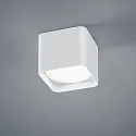 LED Deckenleuchte DORA, IP20, eckig, 7.5W 2900K 540lm, schaltbar, Aluminium / Glas, mattweiß