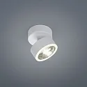 LED Deckenstrahler PAX, IP20, 1-flammig, 7.5W 2900K 560lm 12°, CRi >90, dimmbar, verstellbar, mattweiß / Glas klar