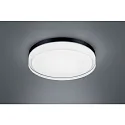 LED Bad-Deckenleuchte TANA 33, Ø 33cm, IP44, 22W 2900K 1050lm, CRi >90, Glas teilsatiniert, mattschwarz