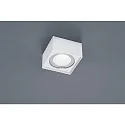LED Aufbau-Deckenleuchte KARI, IP30, Eckig, 12 x 12cm, 12W 2700K 1030lm, CRi >90, dimmbar, mattweiß