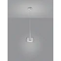 LED Pendant luminaire FLUTE LED, IP20, chrome