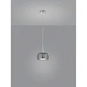 LED Pendant luminaire FLUTE LED, IP20, chrome