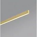 Helestra pendant luminaire LOOPY direct, with diffuser IP20, gold matt dimmable