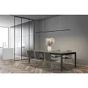 LED Pendant luminaire LOOPY LED, IP20, black matt