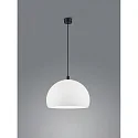 pendant luminaire DORO E27 IP20, black matt, white