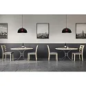 Helestra Pendelleuchte DORO, Ø40cm, IP20, E27, Baldachin schwarz, Aluminium / Acrylglas, Kabel schwarz, Schirm schwarz