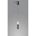 pendant luminaire LIDOS 1 flame, direct / indirect IP20, black chrome dimmable