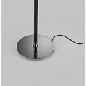 Helestra Stehleuchte OPPO, IP20, direkt / indirekt, E27, Zugschalter, mattschwarz / schwarzchrom, Stoffschirm schwarz