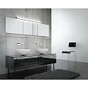 Helestra LED Wandleuchte / Spiegelleuchte LADO 120, IP44, 120cm, 24W 2900K 2080lm, CRi >90, schaltbar, mattschwarz