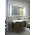 Helestra LED Wandleuchte / Spiegelleuchte COSI 61, IP30, 20W 2900K 1520lm, CRi >90, dimmbar, Glas satiniert + poliert, mattnickel