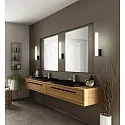 Helestra LED Wandleuchte / Spiegelleuchte LOOM 30, IP44, 30cm, 5.5W 2900K 500lm, CRi >90, schaltbar, mattschwarz