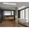 LED Wandleuchte / Deckenleuchte LOOM 120, IP44, 120cm, 20W 2900K 1990lm, CRi >90, schaltbar, chrom